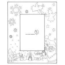 Disegno Di Cornice Di Natale Verticale Da Colorare Per Bambini Gratis Disegnidacolorareonline Com Cornici Natale Disegni