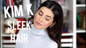 Kim kardashian west was a style icon long before she founded her buzzy beauty brand, gained we do know how to replicate that intense shine though. Kim Kardashian Sleek Hair Tutorial So Easy Youtube