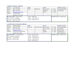 1 ADDISON PUBLIC LIBRARY Director Lori Patterson Staff: Hours: Holiday  Closing Phone # 607-359-3888 Clerk Karen Fay Mon & We