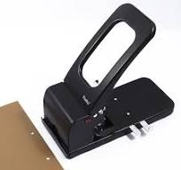 Foska Fast Punching and Clean Cuts Labor Saving Lever Structure Large Metal  Paper Puncher With Metal Paper Guide