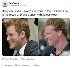 Yes james hewitt is definitely prince harry's real dad because prince harry has pale skin in comparison to prince charles and prince william. Hpidmzmzkpgtam