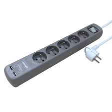 Multiprise Usb Filaire 5 Prises Beige Lexman Multiprise Usb Taupe