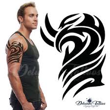 Modern Tribal Tatuaje Temporal Transferencia Brazo Realista Impermeable Para Hombre Mujer Ebay