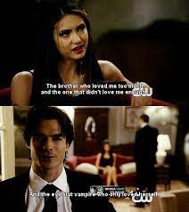 You want a love that consumes you. The Vampire Diaries Photo Tvd Quotes 3 Vampire Diaries Quotes Vampire Diaries Vampire Diaries Funny