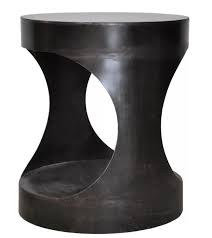 Drum End Table Round Metal Side Table Side Table Metal Side Table