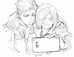 Free yuri on ice coloring pages to print and color. Otabek X Yuri Yuri On Ice Yuri On Ice Otayuri Yuri