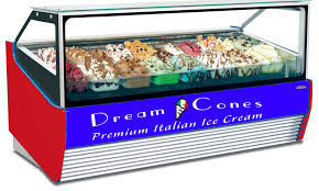 Durable custom ice cream cone holder is created with premium materials to store the product appropriately. Avante Ice Cream Display Case Many Sizes All European Parts Dream Cones