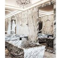 Luxury Bathroom Arabescato White Marble Bathtub Freestanding Natural Stone  Marble Bath Tub