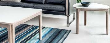 Beveled edges and split tapered legs with a rounded shape give this large coffee table definition. Coffee Lamp Tables Skovby Furniture