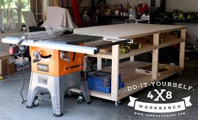 First of all, we recommend you to build the wooden components of the workbench. Diy Workbench