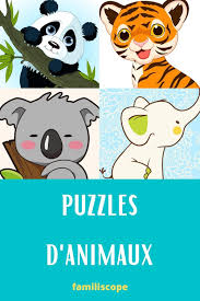 On Joue 5 Puzzles De Rentree Des Animaux Animaux Panda Chat