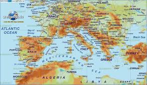 The three towers of san marino are in the flag and coat of arms of the country. Map Of South Europe General Map Region Of The World Welt Atlas De