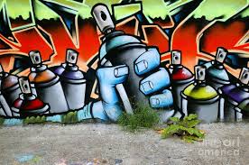 Graffiti Spray Cans Art Print By Richard Thomas