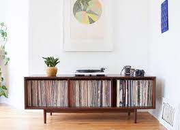 Double Row Record Storage Cabinet Holds 600 750 Lps Etsy Record Storage Cabinet Record Cabinet Record Storage