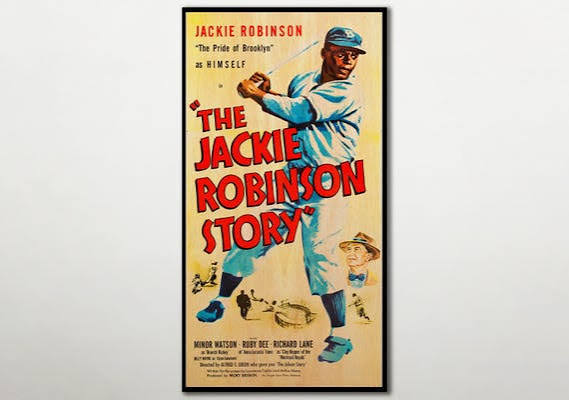 Jackie Robinson Story Movie Poster, Baseball Fan Art, Handmade Wood Print -  Etsy