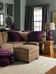Sabrina Soto S Small Space Secrets Purple Living Room Tan Living Room Living Room Color