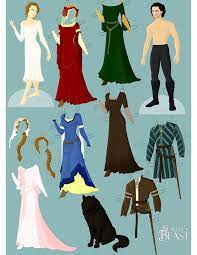 Anziehpuppen bastelvorlage / meine anziehpuppen stickern traumen reiterhof emf verlag : The Beauty S Beast By What A New Post From Me Is This 2010 Okay It Isn T Really New Because I Ve Been Working Paperdolls Disney Paper Dolls Paper Dolls