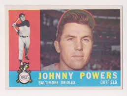 JOHNNY POWERS 1960 Topps Baseball Card #422