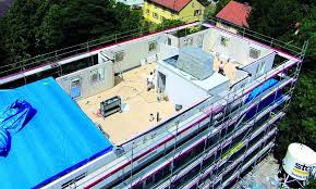 Verwandeln sie ihr einfamilienhaus in ein doppelhaus oder planen sie den dachausbau! Aufstocken Mit Holzbauteilen Ganz Oben Angekommen