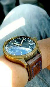 3 Years Natural Patina Steinhart Bronze Pilot Watch Ammo Strap Vintage Timepiece Watches Bronze