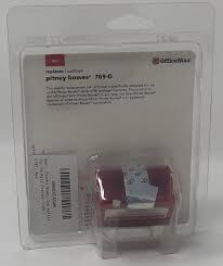 Office Max Pitney Bowes 769-O Ink Refill for Mail Station E700, K707 (Red)-  3 Pk