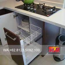 Kitchen set minimalis memang memiliki desain yang simple dan tanpa memakai banyak aksesoris dapur. Pesan 628123508100 Aksesoris Kitchen Set Modern Ide Dapur Rak Dapur Kamar Mandi Kecil