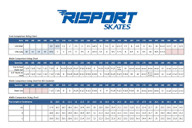Risport Blade Fit Chart Skaters Landing