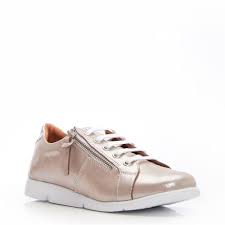 Sh Elektra Rose Gold Metallic Suede - Shoes from Moda in Pelle UK