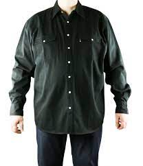 Top aux matières fluides avec un encolure classique cette chemise longue grande taille femme est disponible en 6 couleurs: Chemise Jean Noir Grande Taille Homme Western De Duke