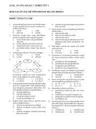 Check spelling or type a new query. Soal Uh Ipa Kelas 7 Semester 1 Bab Kalor Dalam Perubahan Wujud Benda