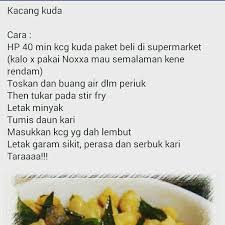 Sebab tu perlu direndam semalaman sebelum direbus. Kacang Kuda Food Pressure Cooking Recipes