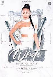 Psd is setup in 10x10in with bleed. White Party Psd Flyer Template 24779 White Party Party Flyer Psd Flyer Templates