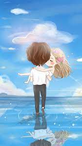 小薇的世界光插画壁纸情侣 Cute Couple Wallpaper Cute Cartoon Wallpapers Cute Love Cartoons
