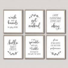 Check spelling or type a new query. Funny Bathroom Sign Canvas Prints And Posters Get Naked Quote Bathroom Art For Men Women Painting Wall Pictures Bathroom Decor Painting Calligraphy Aliexpress
