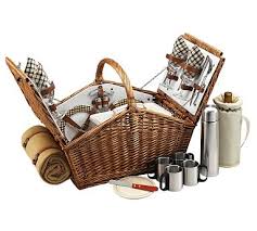 At the picnic basket your food is prepared to order and with care, but is quick and convenient. Winslow Woven Willow Picnic Basket Set For 4 Pottery Barn