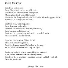 Related Image Where Im From Poem Poem Template I Am Poem