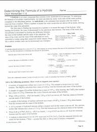 Inorganic, organic, and gas hydrates exist. Solved Determining The Formula Of A Hydrate Chem Workshee Chegg Com