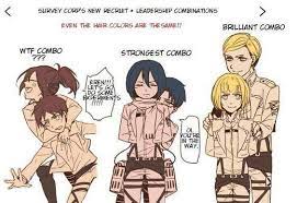 What If Hanji Levi And Erwin All Get Killed At Some Point And Eren Mikasa And Armin Replace Them A Attack On Titan Attack On Titan Funny Attack On Titan Meme