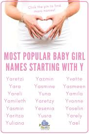 Baby Girl Names That Start With Y Baby Girl Names S Baby Girl Names Cute Baby Girl Names
