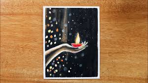 I need to haha find me instagram: Recreation Of Priya Art Studio With Oil Pastel Diwali Special Drawing With Oil Pastel Youtube