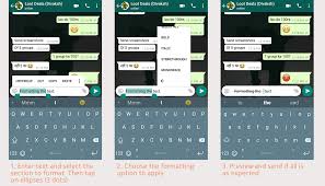 What are some ways to put underline and bold text in facebook chat. Format Text Bold Italics Strikethrough Monospace In Whatsapp 2 Methods