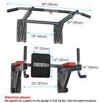 Shop Onetwofit Multifunctional Wall Mounted Pull Up Bar Set Chin Up Station Home Gym Workout Strength Training Equipment Fitness Dip Stand Supports To 330 Lbs O