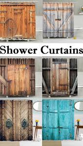 Vintage Mildew Resistant Fabric Bath Shower Curtain Decor Home Decor Rustic