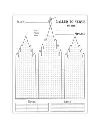Lds Missionary Temple Countdown Calendar Chart