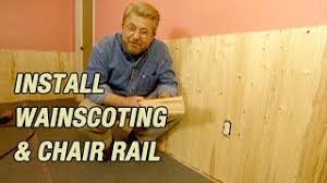 Learn how to design and install chair rail with flat panel wainscoting and all the tips, tools and techniques you'll need to do the job in your home.click on. How To Install Wainscoting And Chair Rail Youtube