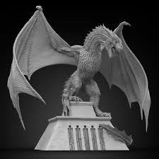 Artstation Drogon And Daenerys Sheridan Doose Drogon Game Of Thrones Dragon Sculpture Dragon Games