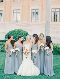 Biltmore Hotel Wedding By Michelle March Wedding Bridesmaids Bridesmaid Gray Chiffon Bridesmaid Dress