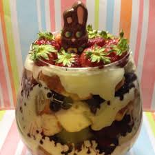 Your easter table might be a bit smaller this year, but that doesn't mean it's any less enjoyable. Triple Berry Easter Trifle Recipe Food Easter Erica R Buteau