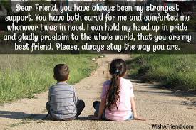 A beautiful ecard with a heartfelt message for your dear friend. Best Friends Sayings