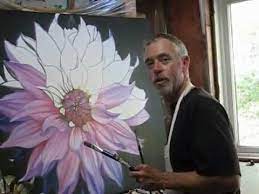 Dahlia Painting Steps Painting Flowers Tutorial Painting Tutorial Oil Painting Basics